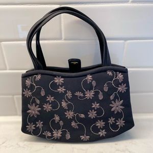 Vintage 90s Manolo Blahnik Embroidered Bag